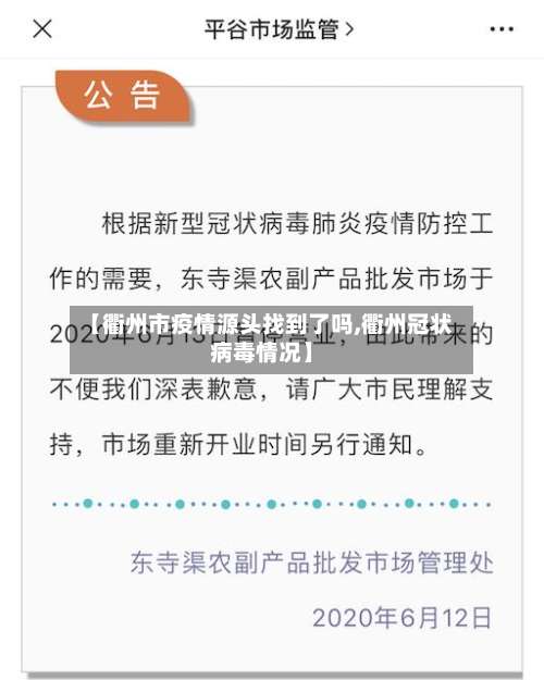 【衢州市疫情源头找到了吗,衢州冠状病毒情况】