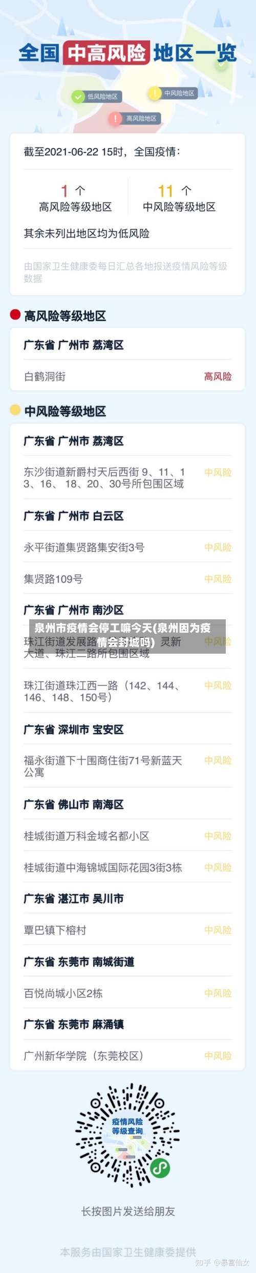 泉州市疫情会停工嘛今天(泉州因为疫情会封城吗)-第3张图片