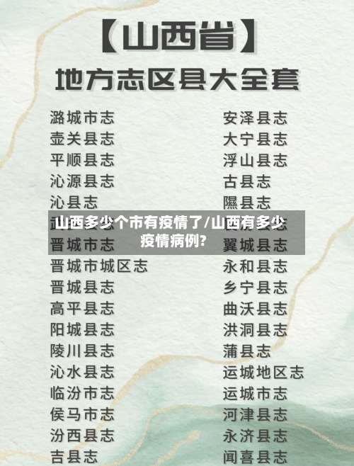 山西多少个市有疫情了/山西有多少疫情病例?-第3张图片