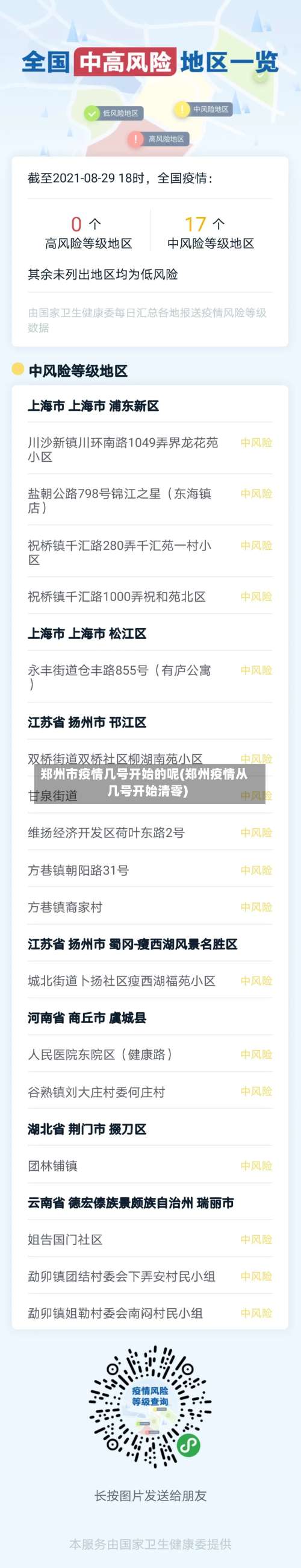 郑州市疫情几号开始的呢(郑州疫情从几号开始清零)-第2张图片