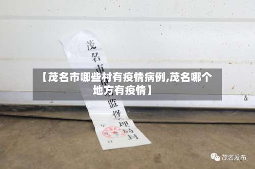 【茂名市哪些村有疫情病例,茂名哪个地方有疫情】