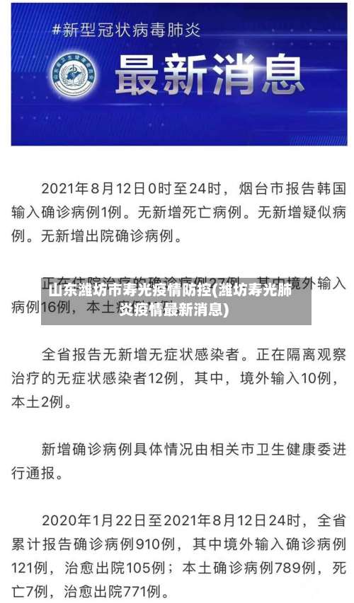 山东潍坊市寿光疫情防控(潍坊寿光肺炎疫情最新消息)