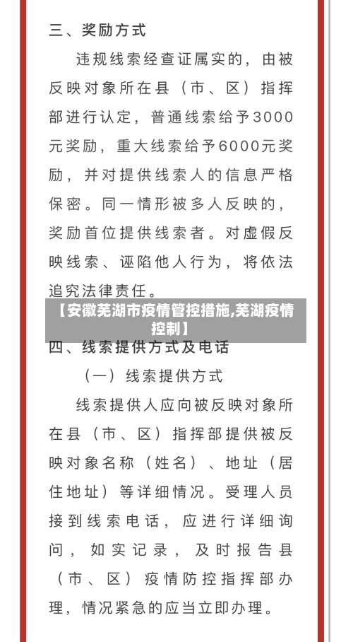 【安徽芜湖市疫情管控措施,芜湖疫情控制】-第2张图片