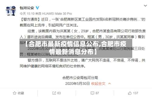 【合肥市最新疫情信息公布,合肥市疫情最新消息分布】-第3张图片