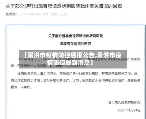 【景洪市疫情防控通报公告,景洪市疫情防控最新消息】
