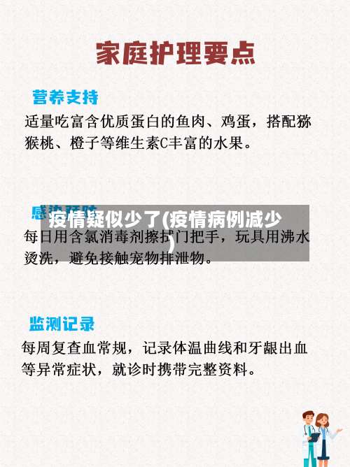 疫情疑似少了(疫情病例减少)