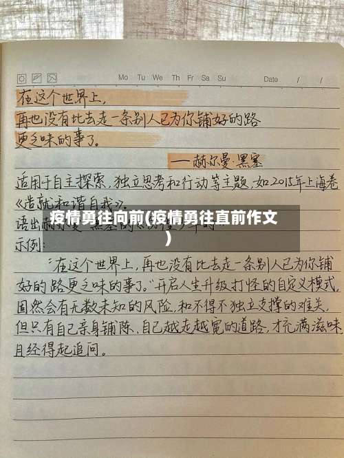 疫情勇往向前(疫情勇往直前作文)-第2张图片