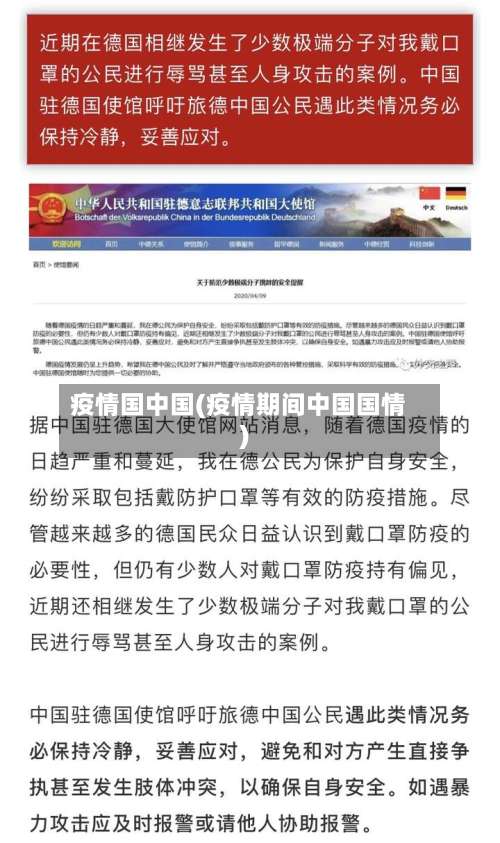 疫情国中国(疫情期间中国国情)