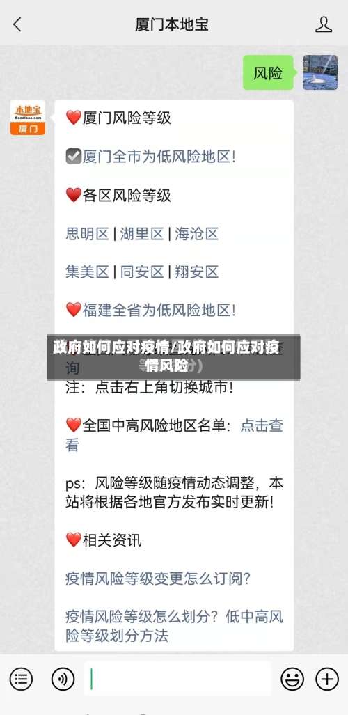 政府如何应对疫情/政府如何应对疫情风险