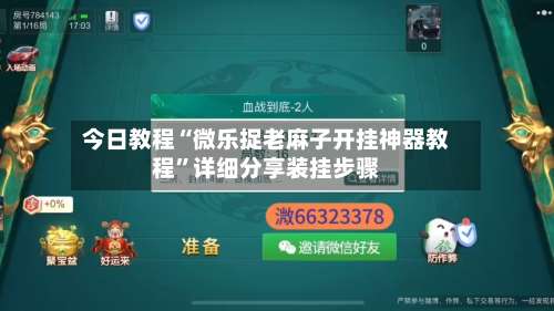 今日教程“微乐捉老麻子开挂神器教程”详细分享装挂步骤-第3张图片