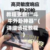 教程更新!“斗牛外卦神器”(详细透视教程)-第3张图片