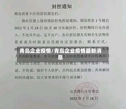 青岛企业疫情/青岛企业疫情最新消息-第2张图片