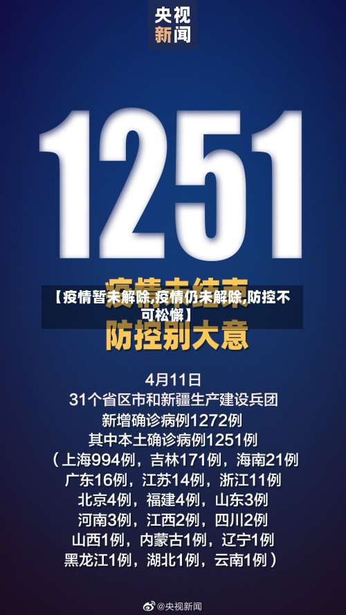 【疫情暂未解除,疫情仍未解除,防控不可松懈】-第2张图片