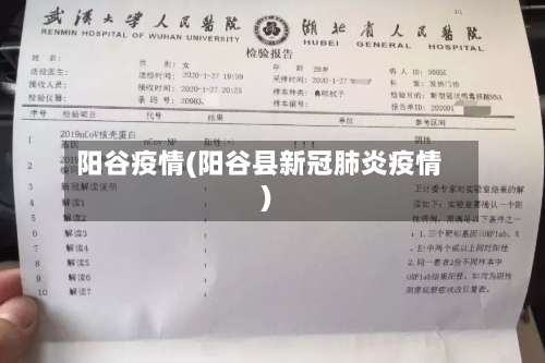 阳谷疫情(阳谷县新冠肺炎疫情)-第2张图片