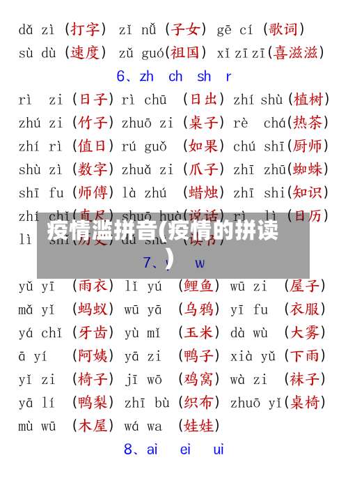 疫情滥拼音(疫情的拼读)