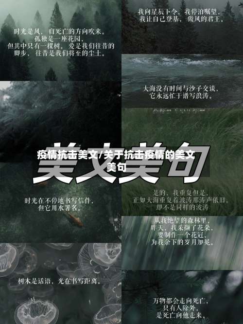 疫情抗击美文/关于抗击疫情的美文美句