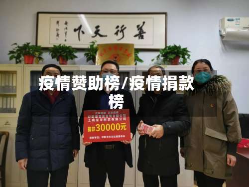 疫情赞助榜/疫情捐款榜-第2张图片