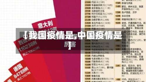 【我国疫情是,中国疫情是】