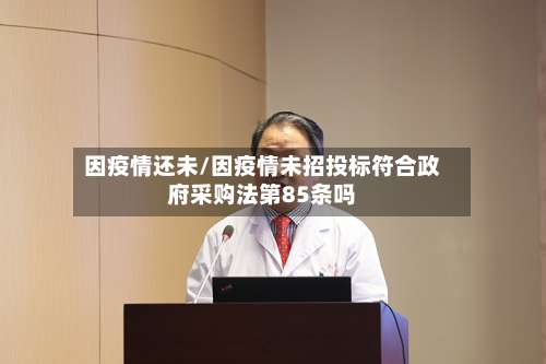 因疫情还未/因疫情未招投标符合政府采购法第85条吗