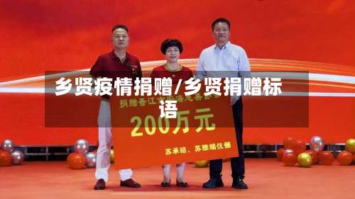 乡贤疫情捐赠/乡贤捐赠标语