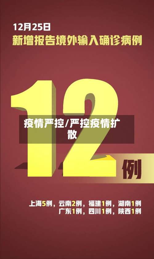 疫情严控/严控疫情扩散