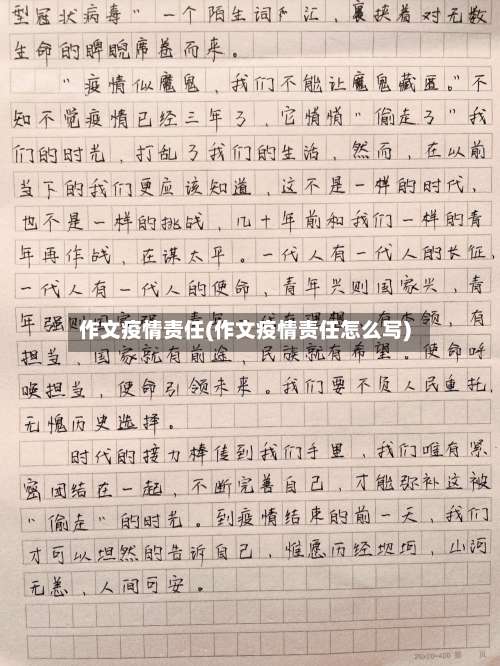 作文疫情责任(作文疫情责任怎么写)-第2张图片