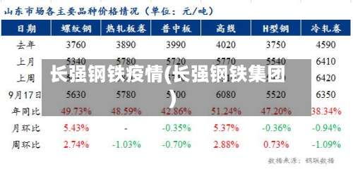 长强钢铁疫情(长强钢铁集团)-第3张图片