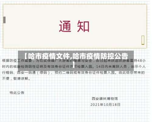 【哈市疫情文件,哈市疫情防控公告】-第1张图片