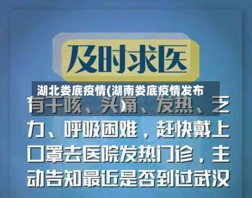 湖北娄底疫情(湖南娄底疫情发布)