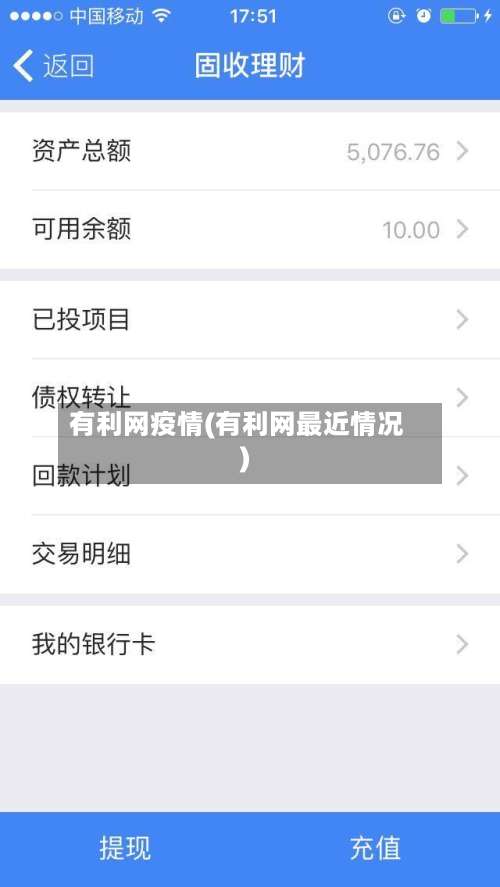 有利网疫情(有利网最近情况)