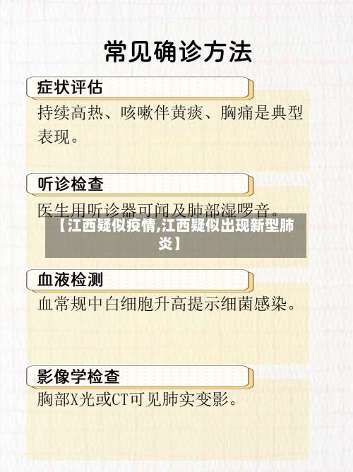 【江西疑似疫情,江西疑似出现新型肺炎】-第2张图片