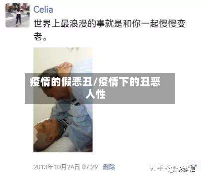 疫情的假恶丑/疫情下的丑恶人性