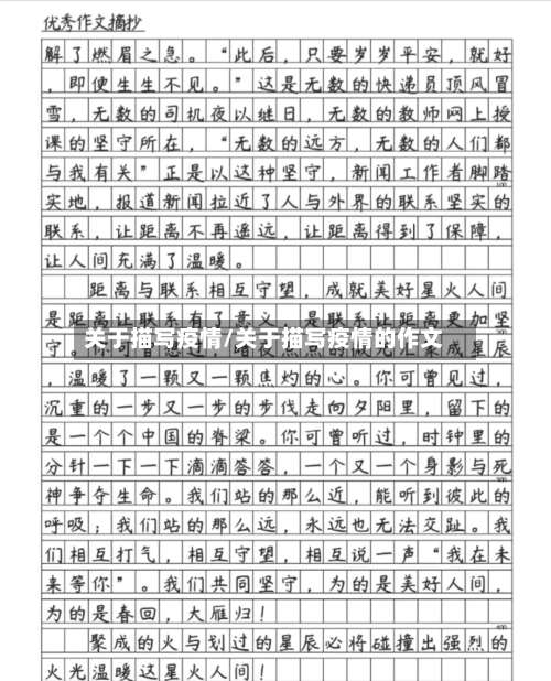 关于描写疫情/关于描写疫情的作文-第3张图片