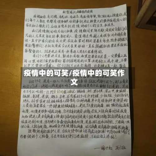 疫情中的可笑/疫情中的可笑作文