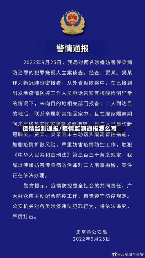 疫情监测通报/疫情监测通报怎么写