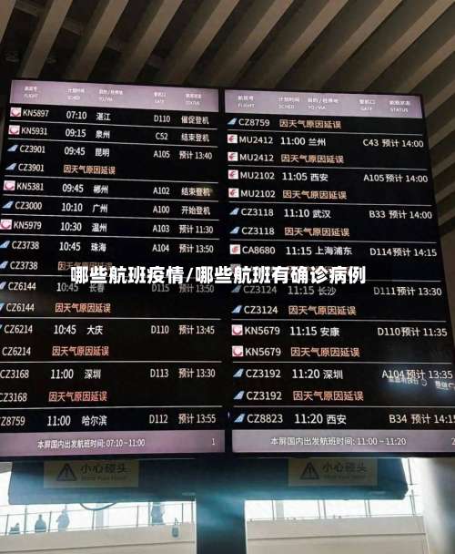 哪些航班疫情/哪些航班有确诊病例-第2张图片