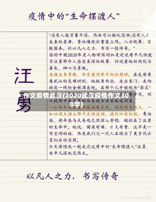 作文疫情武汉(2020武汉疫情作文300字)