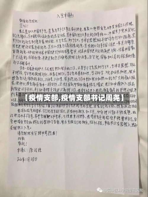 【疫情支部,疫情支部书记周尧】