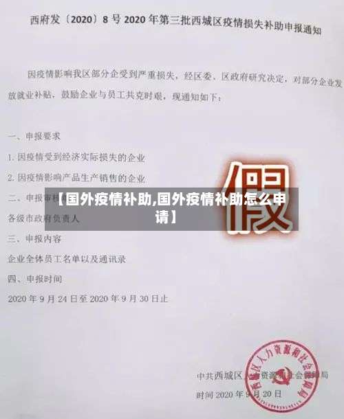 【国外疫情补助,国外疫情补助怎么申请】