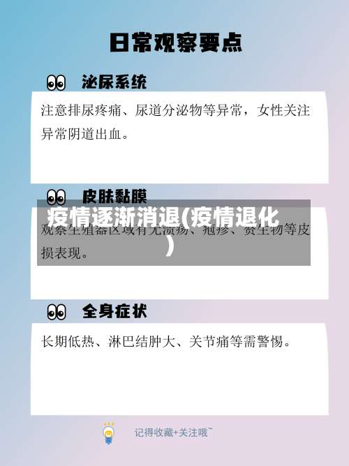 疫情逐渐消退(疫情退化)