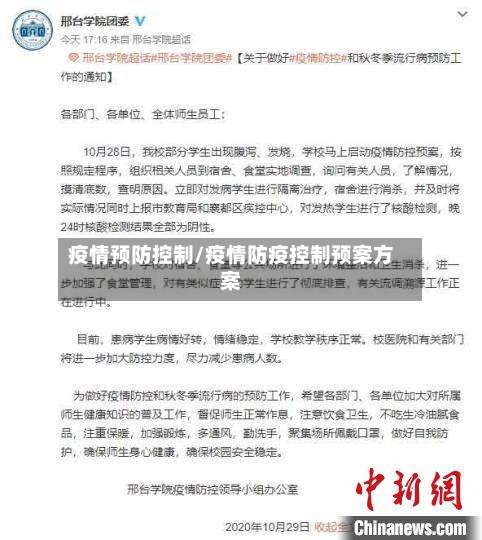疫情预防控制/疫情防疫控制预案方案