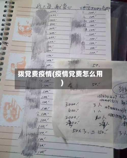 拨党费疫情(疫情党费怎么用)