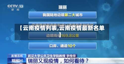 【云南疫情列表,云南疫情最新名单】