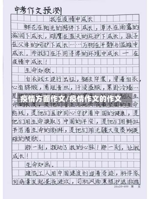 疫情方面作文/疫情作文的作文-第2张图片