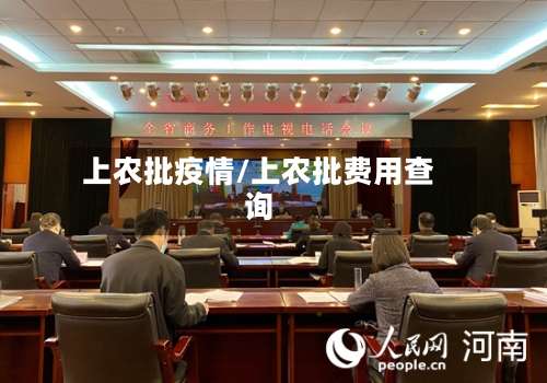上农批疫情/上农批费用查询