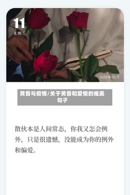 黄昏与疫情/关于黄昏和爱情的唯美句子