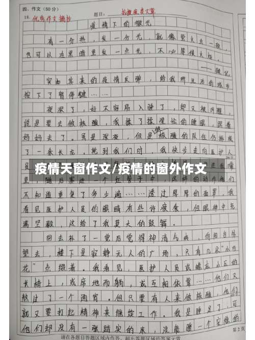 疫情天窗作文/疫情的窗外作文-第2张图片