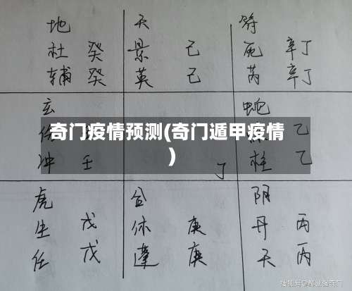 奇门疫情预测(奇门遁甲疫情)
