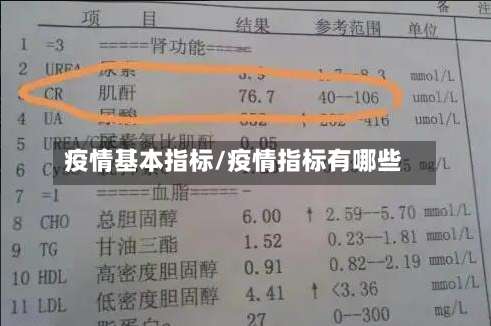 疫情基本指标/疫情指标有哪些-第2张图片